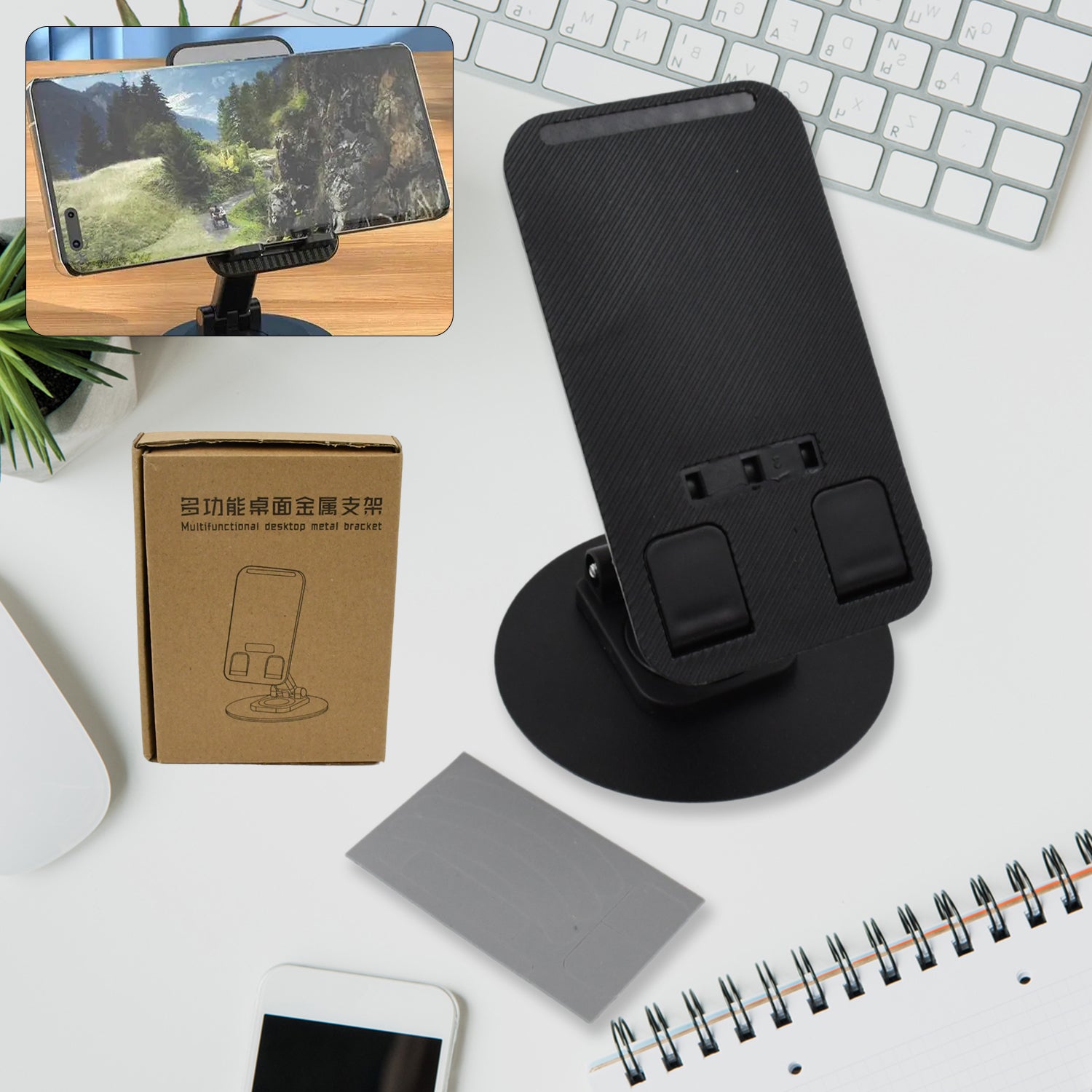 استند موبایل رومیزی با قابلیت چرخش 360 درجه