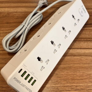 چندراهی برق و شارژر USB مدل T-22 با پورتهای متنوع
